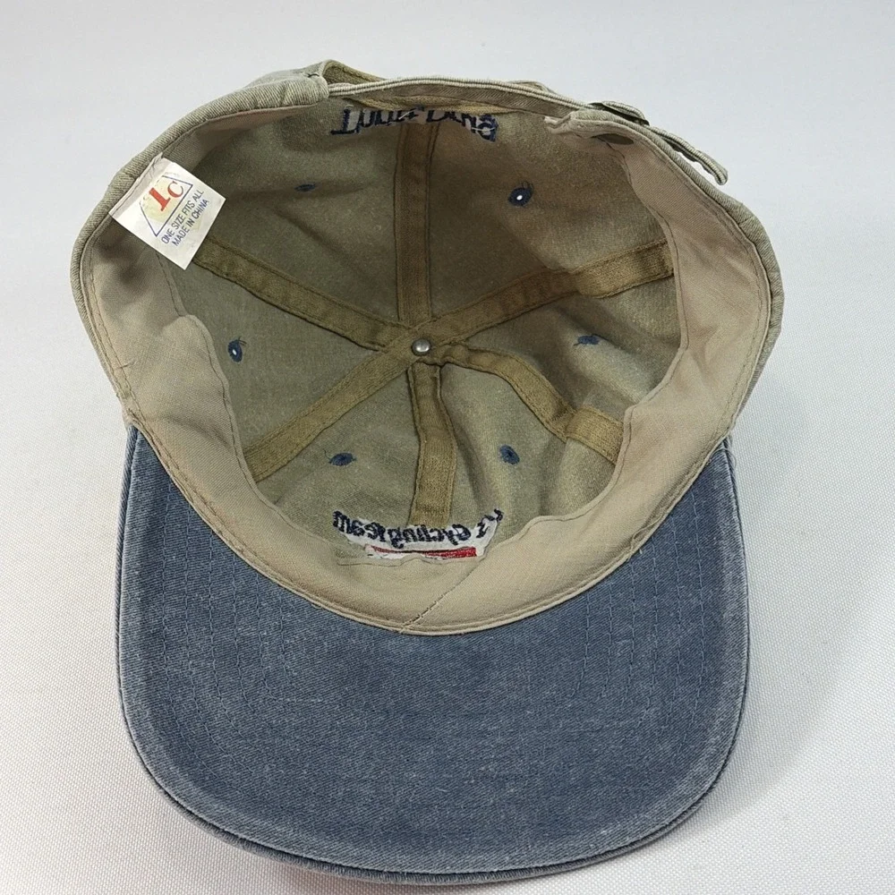 Vintage US Postal Service Cycling Team Hat Cap Bike Tour de France Khaki Dad